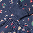 Schlafanzug mit Weihnachts-Muster, blau, Gr. 104 ALANA