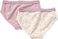 Slips mit Blümchen-Muster, beige + lila, Gr. 110/116 ALANA