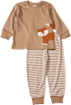 Schlafanzug mit Fuchs-Motiv, braun, Gr. 98 ALANA