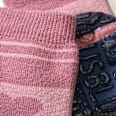 Stoppersocken mit Herz-Motiv, rosa & blau, Gr. 21/22 PUSBLU