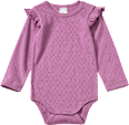 Body Langarm mit Ajour-Struktur, lila, Gr. 74/80 ALANA