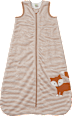 Schlafsack 2 TOG mit Fuchs-Motiv, weiß & braun, 110 cm ALANA