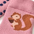 ABS Socken mit Eichhörnchen-Motiv, rosa, Gr. 19/22 ALANA