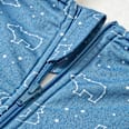 Schlafsack 3 TOG mit Stern-Muster, blau, 100 cm ALANA