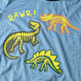 Schlafanzug mit Glow-in-the-Dark Dino Print, blau, Gr. 122/128 PUSBLU