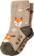 ABS Socken mit Waldtier-Muster, grün, Gr. 23/26 PUSBLU