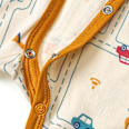 Schlafanzug mit Baustellen-Muster, beige, Gr. 74/80 ALANA