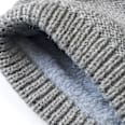 Loop Schal aus Strick, grau PUSBLU