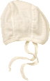 Mütze aus Bio-Wolle und Seide, weiß, Gr. 38/39 ALANA