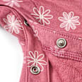 Latzhose mit Blumen-Muster, rosa, Gr. 62 ALANA