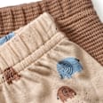 Leggings mit Waffel-Struktur + Elefanten-Muster, braun & blau, Gr. 68 ALANA