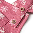 Latzhose mit Blumen-Muster, rosa, Gr. 62 ALANA