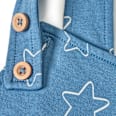 Latzhose mit Sternen, blau, Gr. 68 ALANA