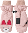 Handschuhe mit Katzen-Motiv, rosa, Gr. 3 PUSBLU