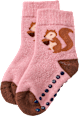 ABS Socken mit Eichhörnchen-Motiv, rosa, Gr. 19/22 ALANA