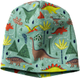 Mütze Pro Climate mit Dino-Muster, grün, Gr. 52/53 ALANA