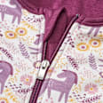 Schlafsack 2 TOG mit Einhorn-Muster, weiß & lila, 110 cm ALANA