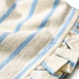 T-Shirt mit Regenbogen-Applikation und Rüschen, blau & weiß, Gr. 140 ALANA