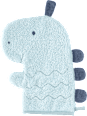 Waschhandschuh Dino, blau fehn