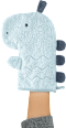 Waschhandschuh Dino, blau fehn