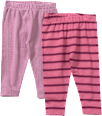 Leggings mit Ripp-Struktur + Streifen, lila + rosa, Gr. 116 ALANA