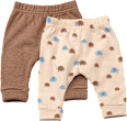 Leggings mit Waffel-Struktur + Elefanten-Muster, braun & blau, Gr. 56 ALANA