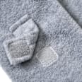Schal aus Fleece, grau PUSBLU