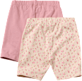 Radlerhosen mit Blumen-Muster, rosa + beige, Gr. 122 ALANA