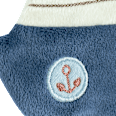 Knistertier Boot, weiß & blau fehn