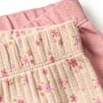 Radlerhosen mit Blumen-Muster, rosa + beige, Gr. 116 ALANA