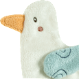 Knistertier Möwe, weiß & blau fehn