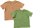 T-Shirts, braun + grün, Gr. 116 ALANA
