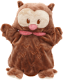 Handpuppe Eule, braun fluffies