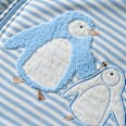 Schlafsack 3 TOG mit Pinguin-Applikation, blau, 110 cm ALANA