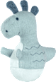 Mini Stehauf-Dino, blau fehn