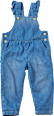 Latzhose aus Jeans-Stoff & mit Rüschen, blau, Gr. 104 ALANA