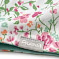 Loop Schal Pro Climate mit Blumen-Muster, weiß ALANA