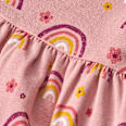 Kleid Pro Climate mit Regenbogen-Muster, rosa, Gr. 128 ALANA