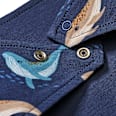 Halstuch Pro Climate mit Wal-Muster, blau ALANA