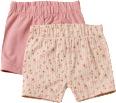 Radlerhosen mit Blumen-Muster, rosa + beige, Gr. 86 ALANA