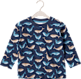 Langarmshirt Pro Climate mit Wal-Muster, blau, Gr. 128 ALANA