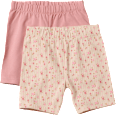 Radlerhosen mit Blumen-Muster, rosa + beige, Gr. 134 ALANA