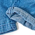 Latzhose aus Jeans-Stoff & mit Rüschen, blau, Gr. 104 ALANA