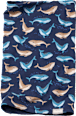 Loop Schal Pro Climate mit Wal-Muster, blau ALANA