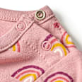 Kleid Pro Climate mit Regenbogen-Muster, rosa, Gr. 74 ALANA