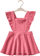 Kleid mit Waffel-Struktur & Rüschen, rosa, Gr. 80 ALANA