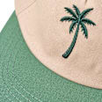 Basecap mit Palmen-Motiv, beige + grün, Gr. 54/55 ALANA