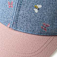 Basecap mit Jeans-Optik & Schmetterlings-Muster, blau & rosa, Gr. 54/55 ALANA