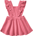 Kleid mit Waffel-Struktur & Rüschen, rosa, Gr. 80 ALANA