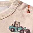 T-Shirt Pro Climate mit Traktor-Muster, beige, Gr. 74 ALANA
